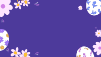 Flowery Easter Hunt Zoom Background