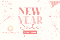 New Year Sparklers Sale Pinterest Cover Design