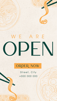 Oriental Cuisine Now Open Instagram Story