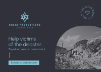 Help Disaster Victims Postcard Image Preview