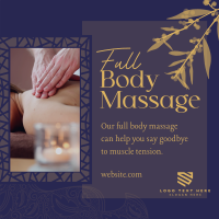Luxe Body Massage Instagram Post