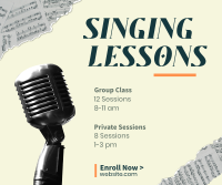 Singing Lessons Facebook Post