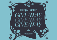 Blessed Easter Giveaway Postcard