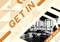 Fitness Edgy Postcard Design