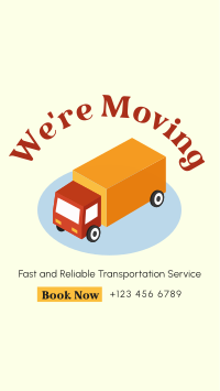 Truck Moving Services Facebook Story