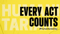 Modern World Humanitarian Day Animation Design