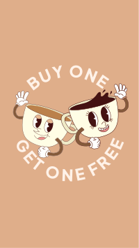 Coffee Buy One Get One  Facebook Story