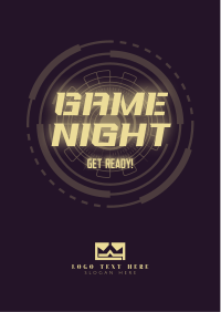 Futuristic Game Night Flyer