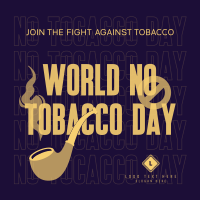 Fight Against Tobacco Instagram Post Design