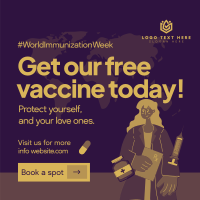 Free Vaccine Shots Linkedin Post