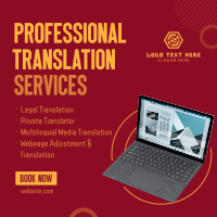 Professional Translator Instagram Post Design