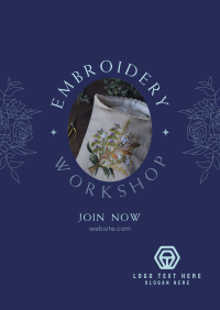 Embroidery Workshop Poster