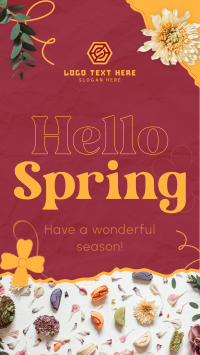 Hello Spring Facebook Story