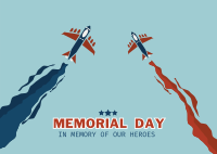 Memorial Day Air Show Postcard