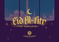 Modern Eid Al Fitr Postcard Image Preview