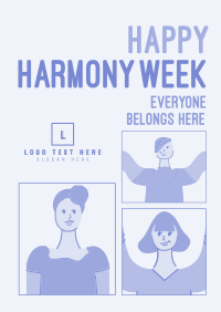 Harmony Diverse People Poster