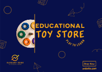 Educational Toy Store Postcard