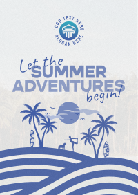 Retro Summer Silhouette Flyer