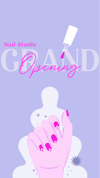 Nail Salon Opening Instagram Reel Image Preview