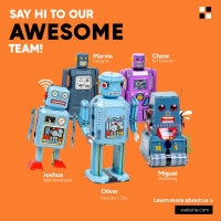 Robot Linkedin Post example 3