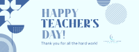 Generic Teacher Greeting Facebook Cover Design