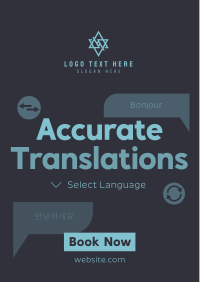 Modern Translation Service Flyer