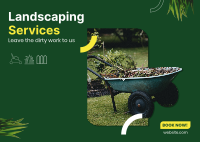 Landscaping Services Postcard