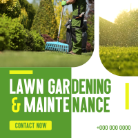 Neat Lawn Maintenance Instagram Post