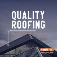 Quality Roofing Linkedin Post Design