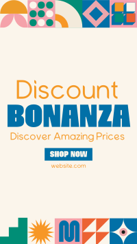 Geometric Discount Bonanza Facebook Story