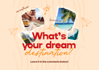 Dream Destination Postcard Image Preview