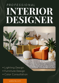 Professional Interior Designer Poster