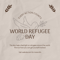 World Refugee Support Instagram Post Design