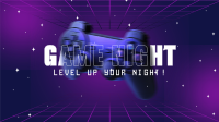 Futuristic Game Night YouTube Banner