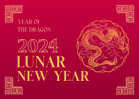 Pendant Lunar New Year Postcard