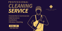 Janitorial Cleaning Twitter Post