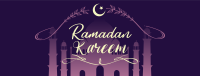 Ramadan Mosque Greeting Facebook Cover