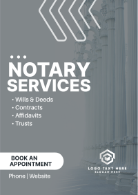 Notary Services Offer Flyer