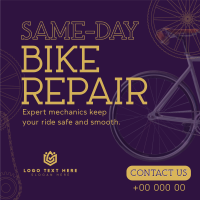 Bike Repair Shop Instagram Post