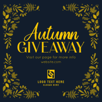 Autumn Giveaway Post Instagram Post