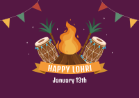 Happy Lohri Postcard