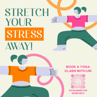 Stretch Your Stress Away Instagram Post Image Preview