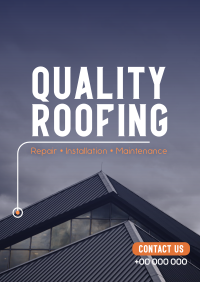 Quality Roofing Poster