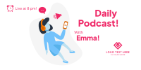 Live Daily Podcast Twitter Post