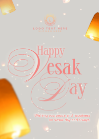 Lantern Vesak Day Poster