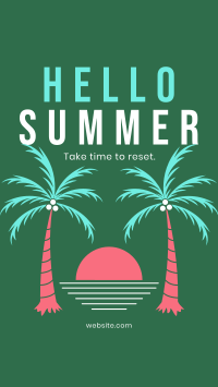 Time For Summer Facebook Story Design