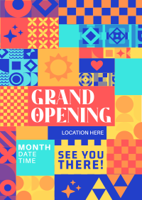 Grand Opening Blocks Flyer