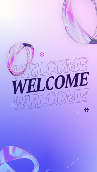 Abstract Welcome Page Instagram Reel Image Preview