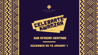 Celebrate Kwanzaa Heritage Facebook Event Cover