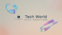 Holographic Techno YouTube Banner